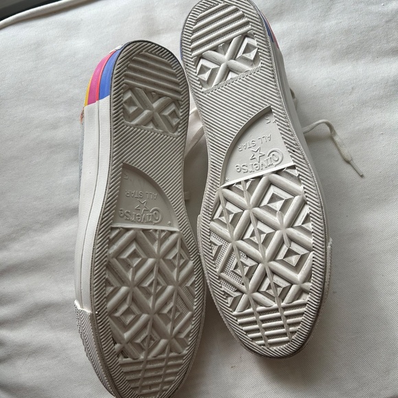 Converse Chuck Taylor All Star Platform Sneakers - Blue & White - Women 7 - Picture 6 of 8